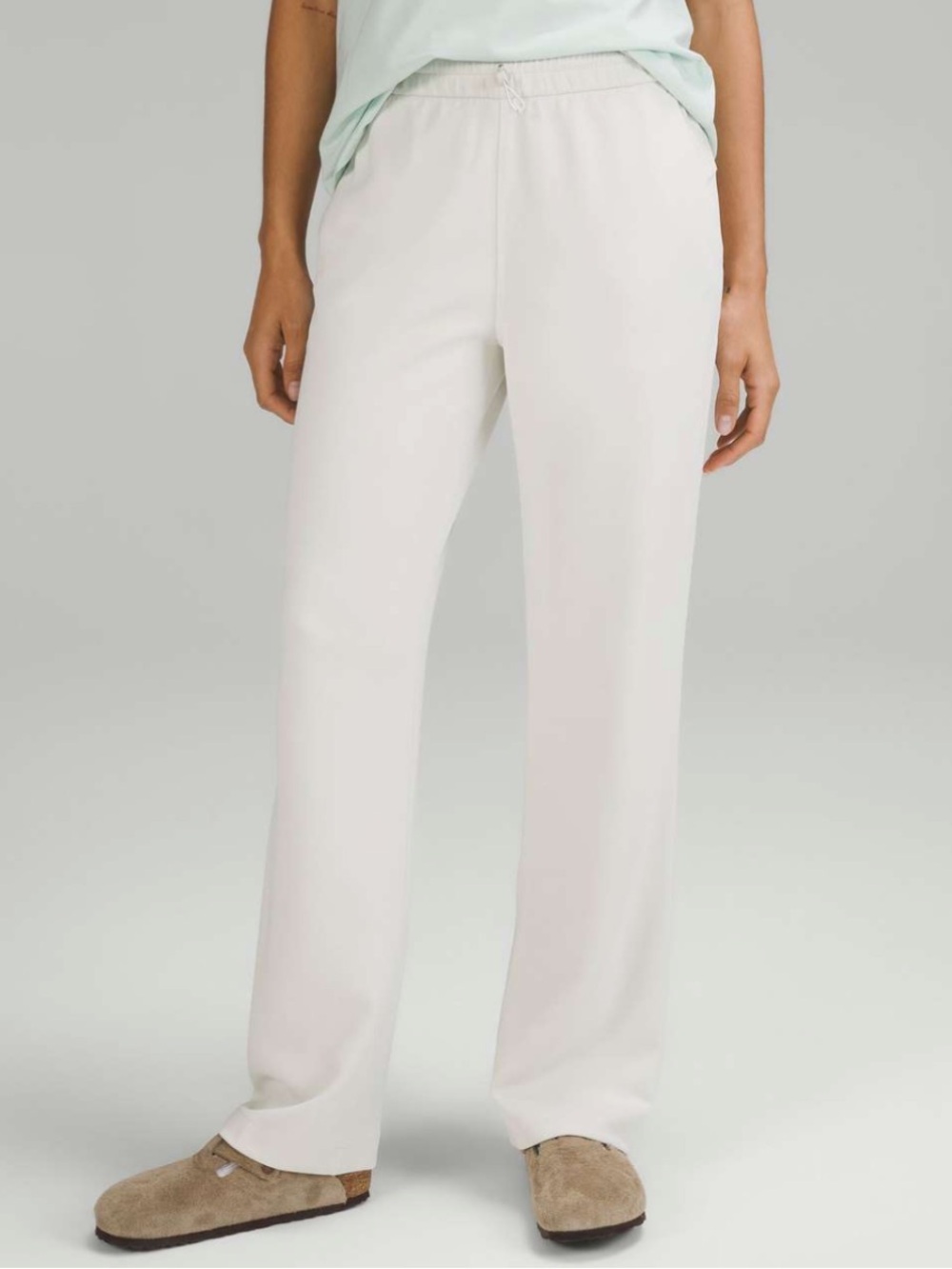 Lululemon Size 12 Softstreme High-Rise Pant Full Length Bone/Off-White
